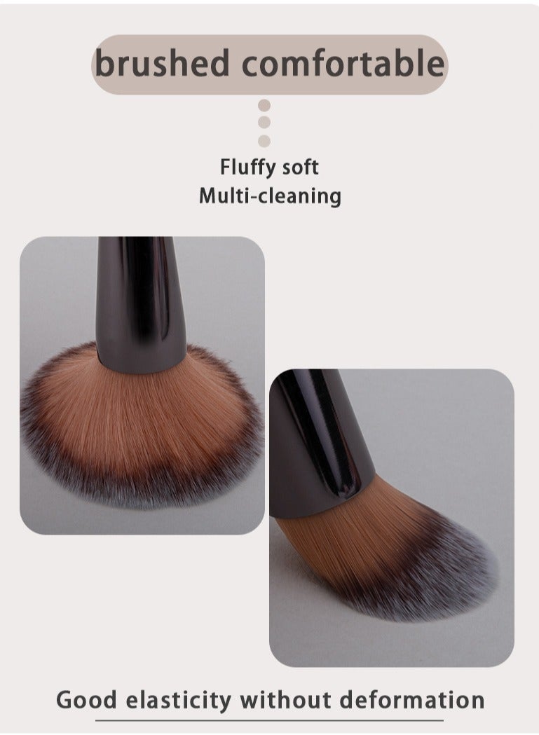 33-Piece Makeup Brush Set, Champagne Gold Brushes with Beauty Blender, Brush Cleaning Bowl, and Cosmetic Tools Gift - Image 4