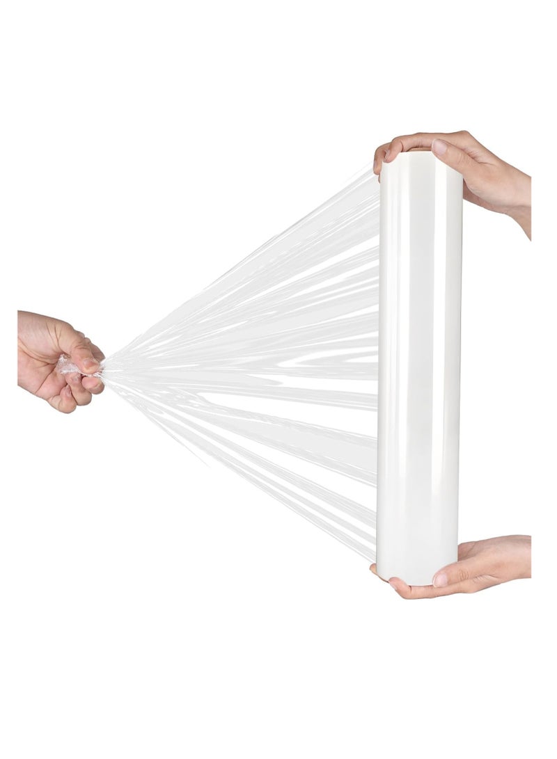 ECVV 6 Roll Clear Stretch Film Wrap - 500mm Heavy Duty Plastic Shrink Wrap for Pallet Wrap, Packing, Moving and Packaging - Cling Wrap, 1.20 kg, 400g core - Image 3