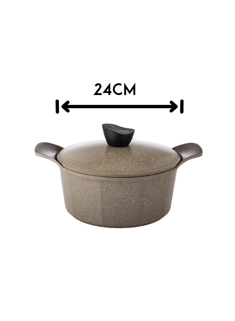 LAHOYA 9-piece cookware set made of high-quality granite with Korean materials and specifications and Saudi industry - Image 3