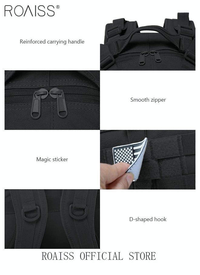 roaiss - Professional Hiking Backpack Tactical Pack Waterproof 900D Oxford Encryption Multifunction Luggage Bag for Camping Sports Travel Outdoor Climbing - Image 1