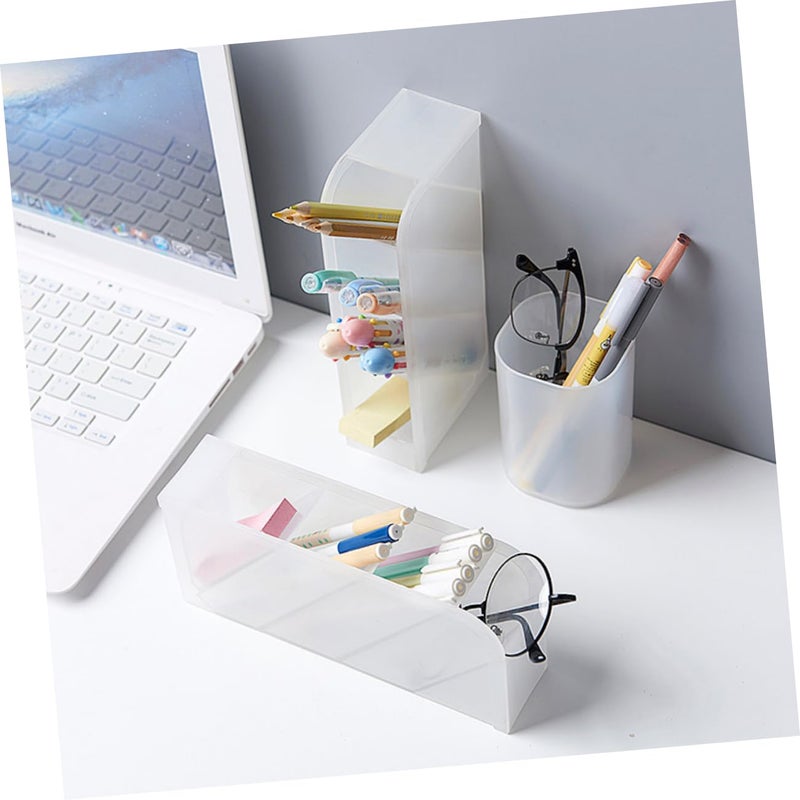 Modern Desktop Pen Pencil Holder Bathroom Counter Organizer Pp Material Space Saving - Image 4
