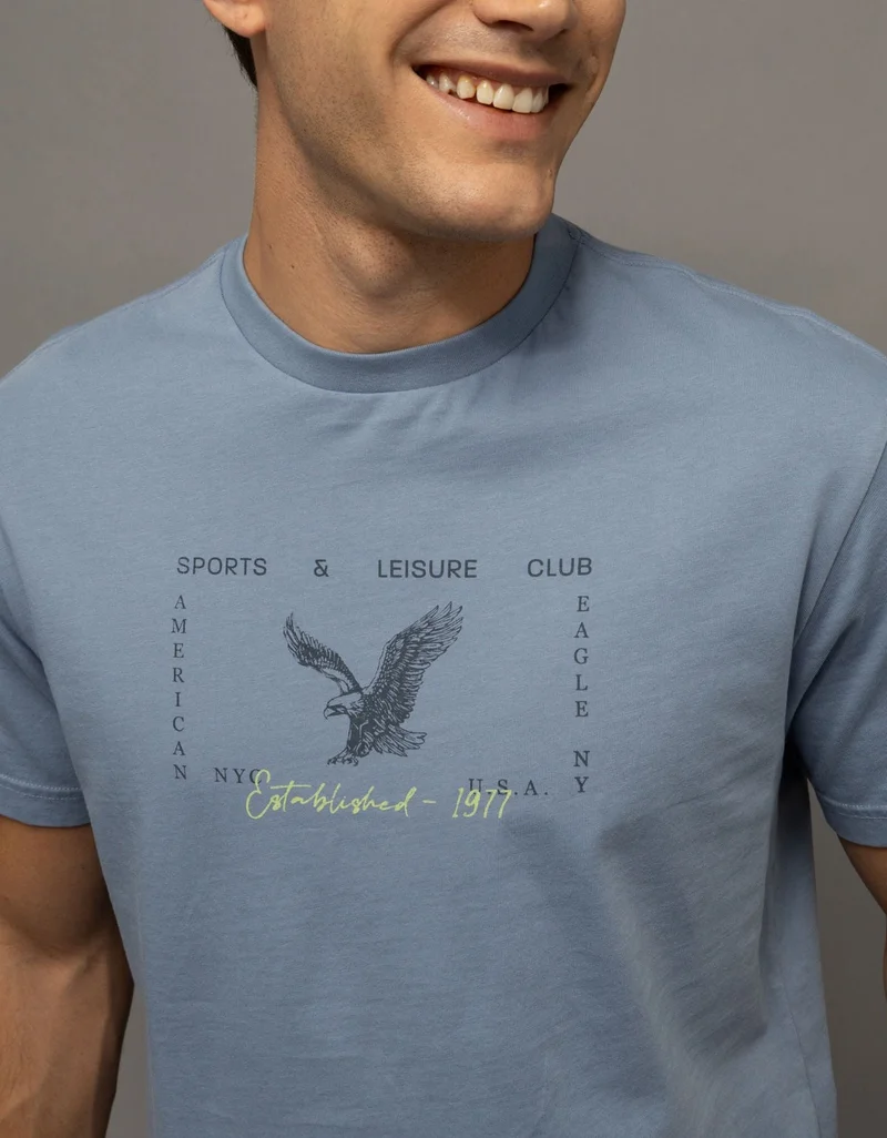 American Eagle  AE Standard Fit Graphic T-Shirt for Men | Best Price UAE