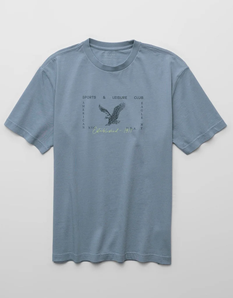 American Eagle  AE Standard Fit Graphic T-Shirt for Men | Best Price UAE