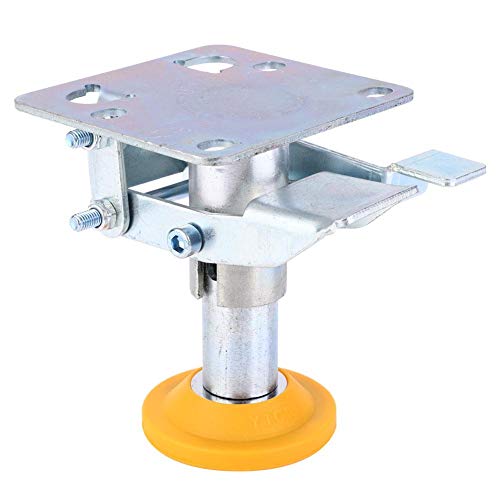Thincol Floor Lock, Adjustable Height Heavy Duty Manganese Steel Floor Lock with TPU Pad, for 4~5in Casters Trolley Brake Trolley Cart Lock(X-75-32-3) - Image 1