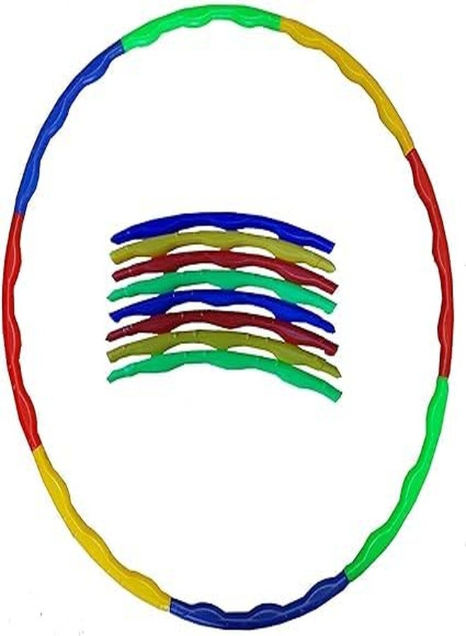 YBN Plastic Adjustable Exercise Fitness Ring Octa Hula Hoop for Adult Kids | Gym equipments | (Multicolour, Size 46-75 Cms Diameters) (1) - Image 4