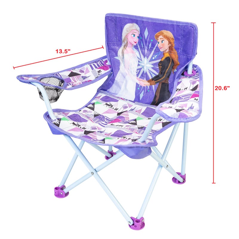Disney Frozen Kids Chair Foldable for Camping, Sports or Patio with Carry Bag, Toddlers 24M+ - Image 2