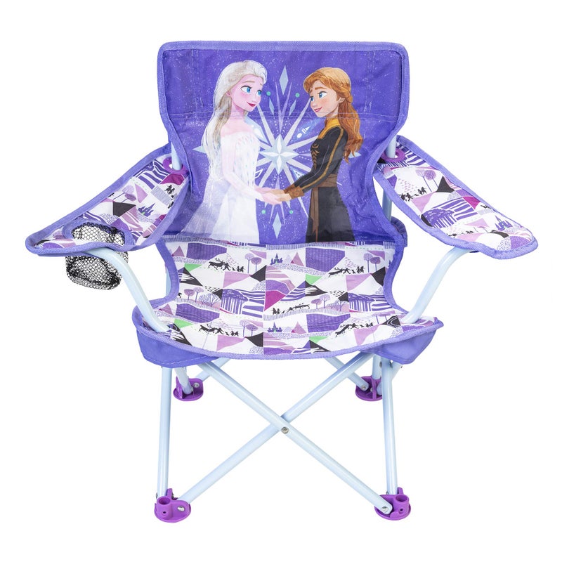 Disney Frozen Kids Chair Foldable for Camping, Sports or Patio with Carry Bag, Toddlers 24M+ - Image 1