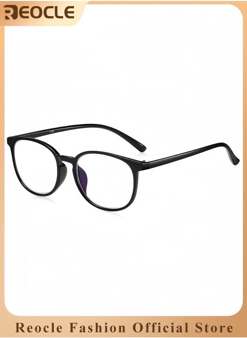 REOCLE - Blue Light Blocking Glasses Computer Reading & Gaming & TV & Phones Glasses Anti Eyestrain UV Glare Glasses for Women Men - Image 1