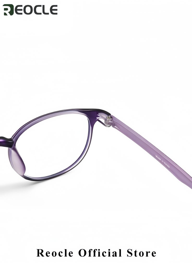 REOCLE - Blue Light Blocking Glasses Computer Reading & Gaming & TV & Phones Glasses Anti Eyestrain UV Glare Glasses for Women Men - Image 1
