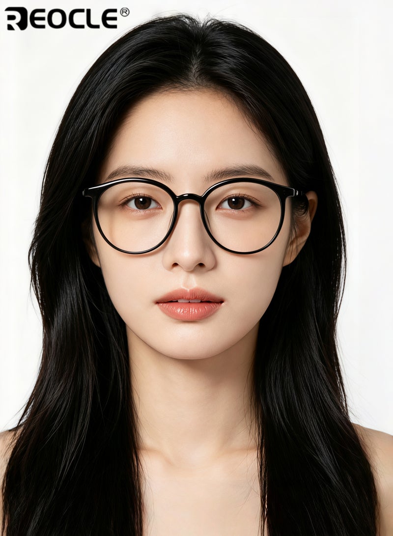 REOCLE Blue Light Blocking Glasses Computer Reading & Gaming & TV & Phones Glasses Anti Eyestrain UV Glare Glasses for Women Men - Image 2