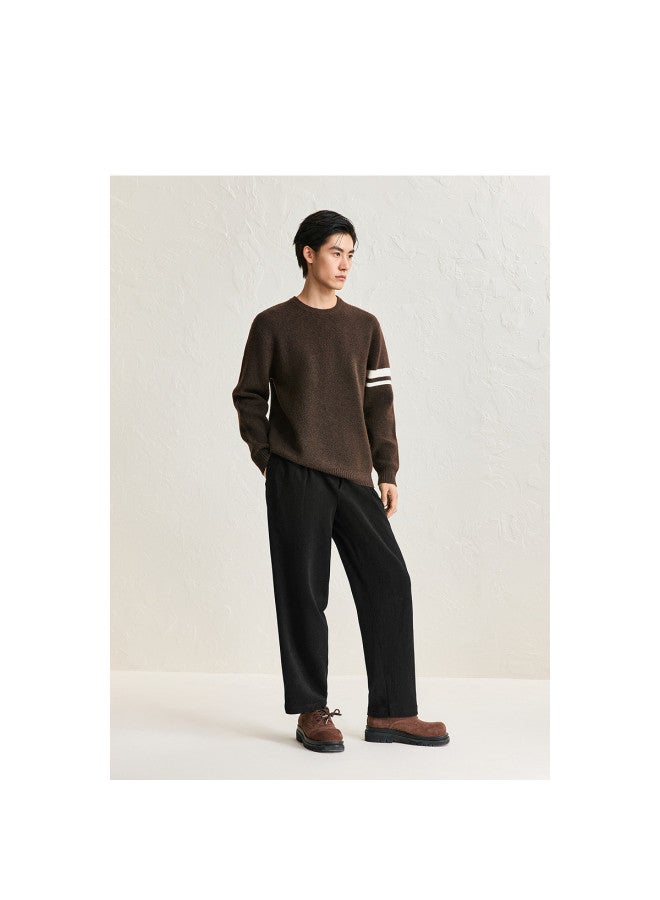 Waxbird Men's Winter Color Block Striped Lazy Sweater Men's Sweater - Image 3