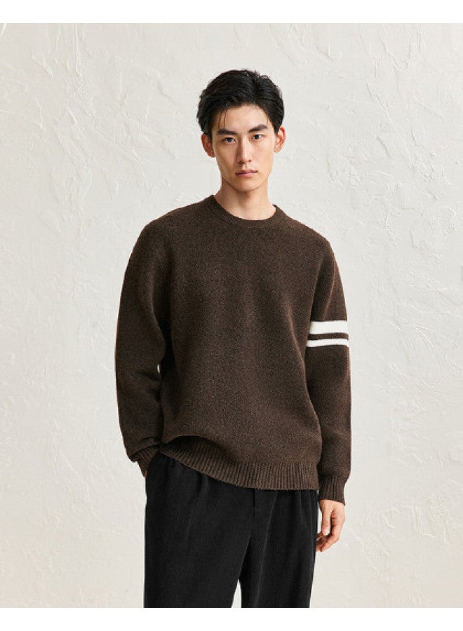 Waxbird Men's Winter Color Block Striped Lazy Sweater Men's Sweater - Image 1