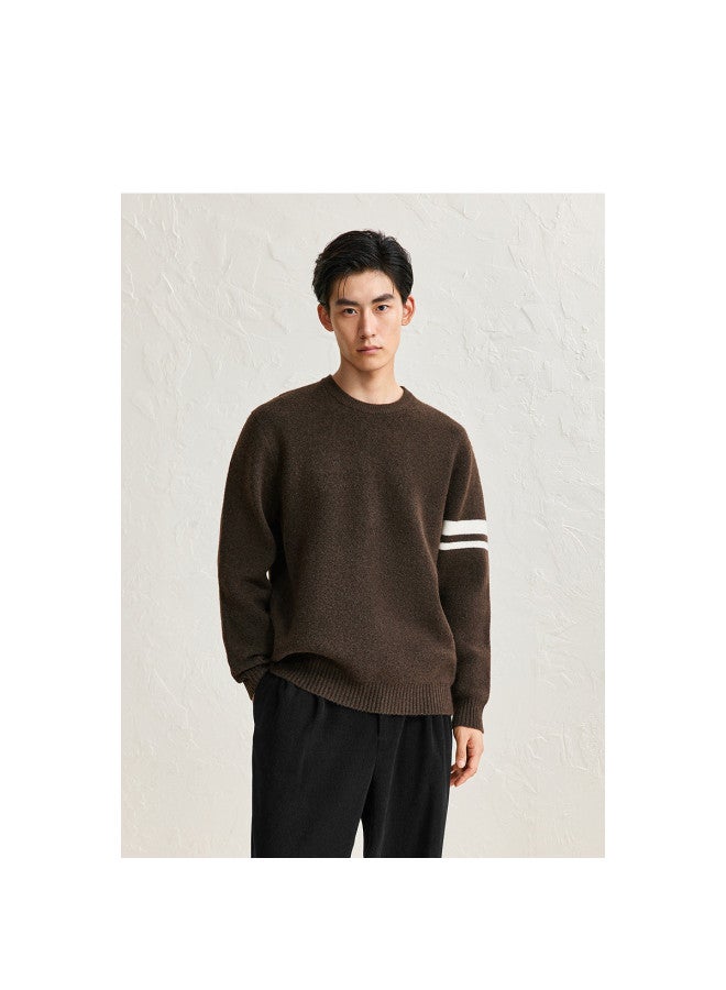 Waxbird Men's Winter Color Block Striped Lazy Sweater Men's Sweater - Image 2