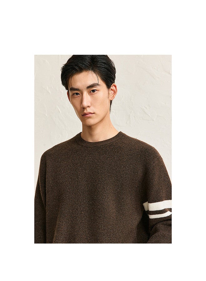 Waxbird Men's Winter Color Block Striped Lazy Sweater Men's Sweater - Image 4