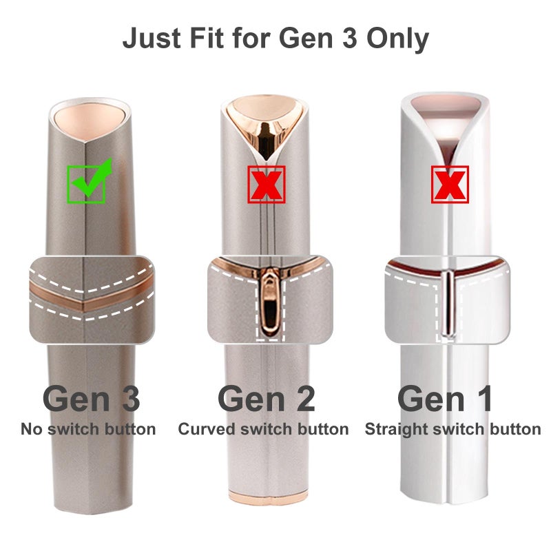 tuokiy Replacement Heads Generation 3 for Flawless Facial Hair Remover Gen 3, Double Ring Replacement Blades for Flawless Gen 3 Device Only - Image 2
