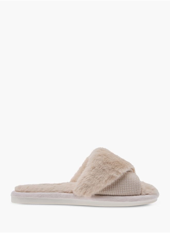Le Confort Women Faux Fur Slip-On Bedroom Slippers  - Image 2