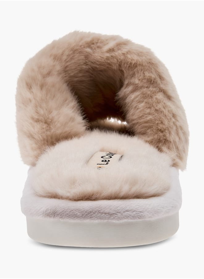 Le Confort Women Faux Fur Slip-On Bedroom Slippers  - Image 4