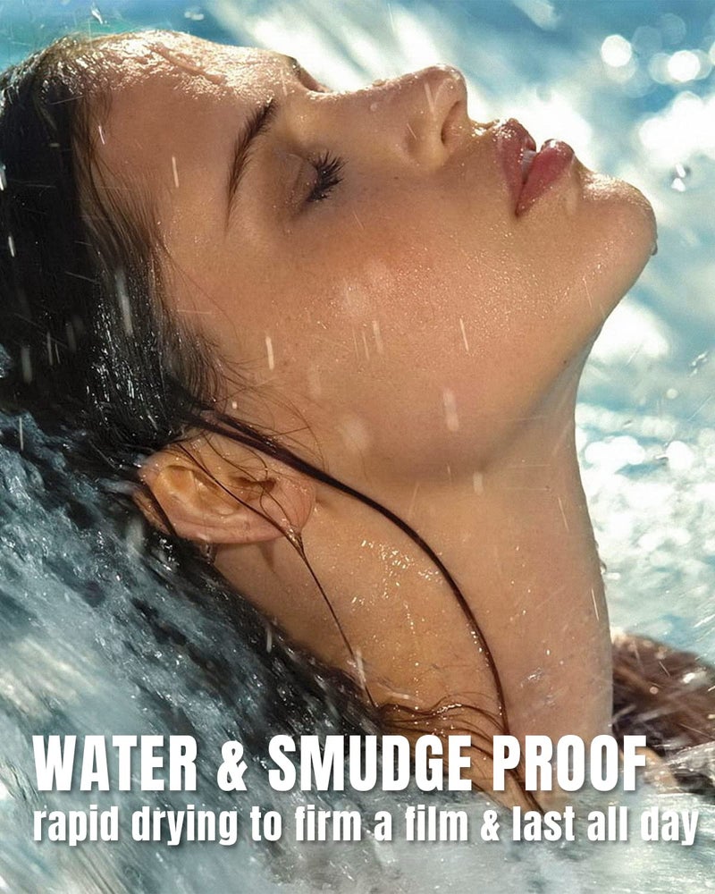 Qic NaSeny 2in1 Vibely Mascara Waterproof Black Volume And Length Thickening And Lengthening Dual Effect 5X Longer Mascara Smudge-Proof Non Clumping - Image 4