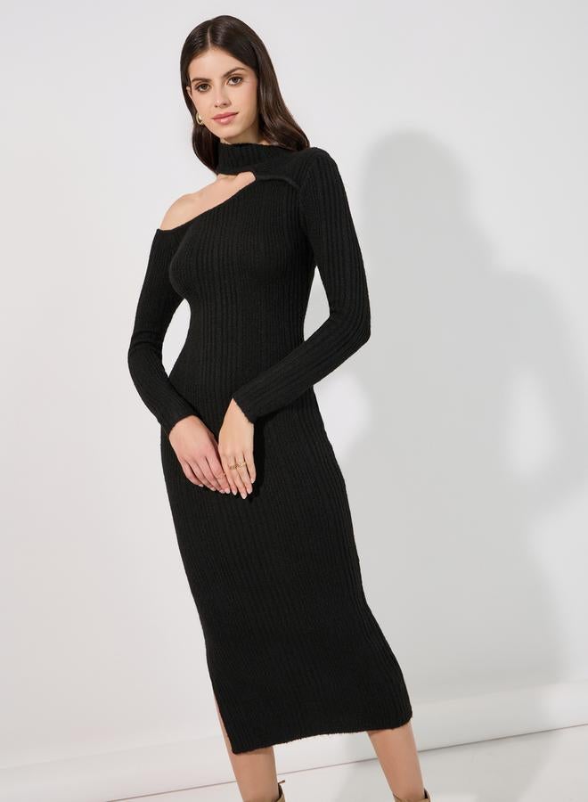 Styli Cutout Knit Midi Dress  - Image 5