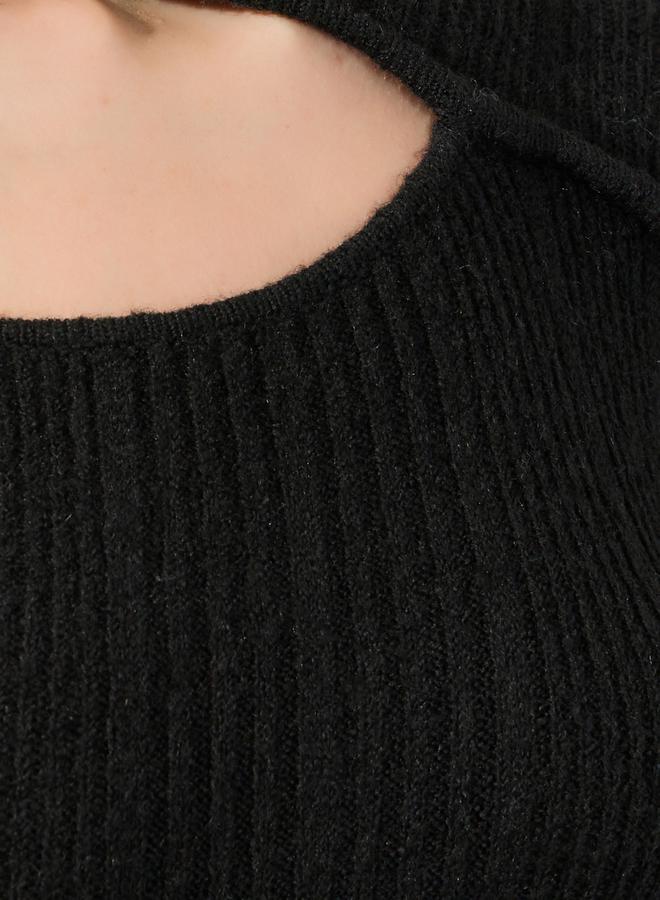 Styli Cutout Knit Midi Dress  - Image 3