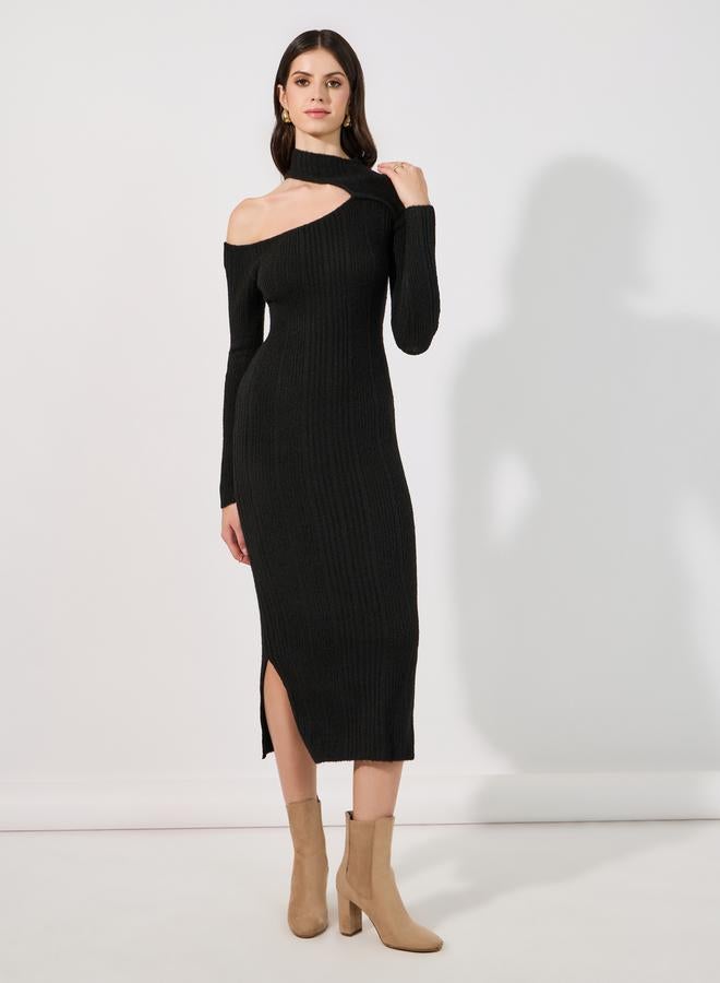 Styli Cutout Knit Midi Dress  - Image 1