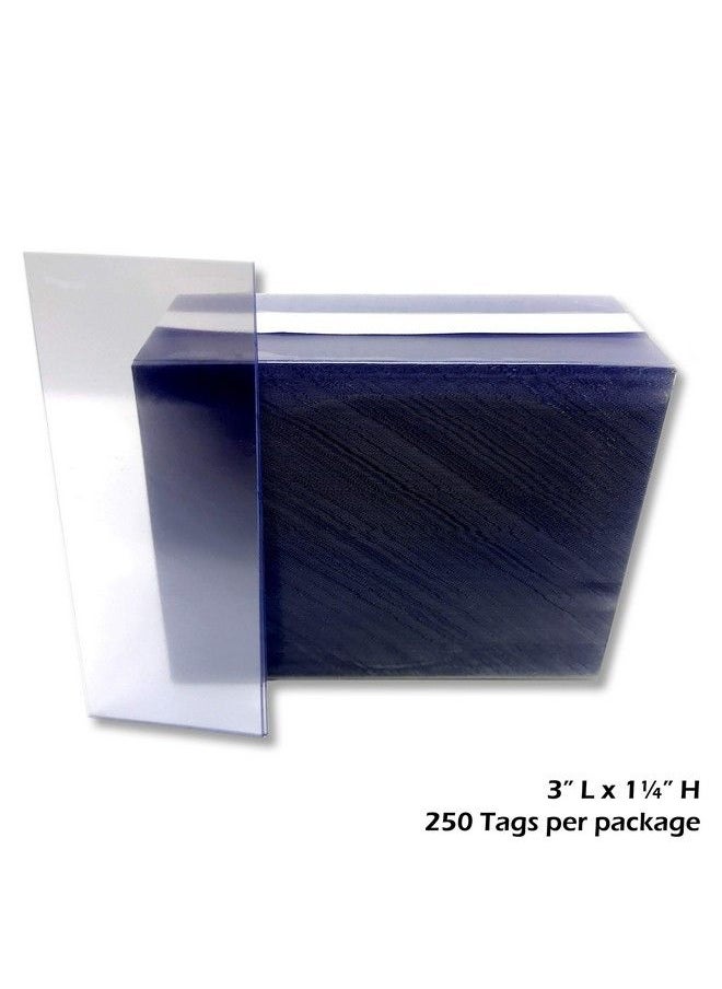 Store Fixtures Direct 1.25X3" Clear Plastic Tags Shelf Label Holders 1000 Pack  - Image 3