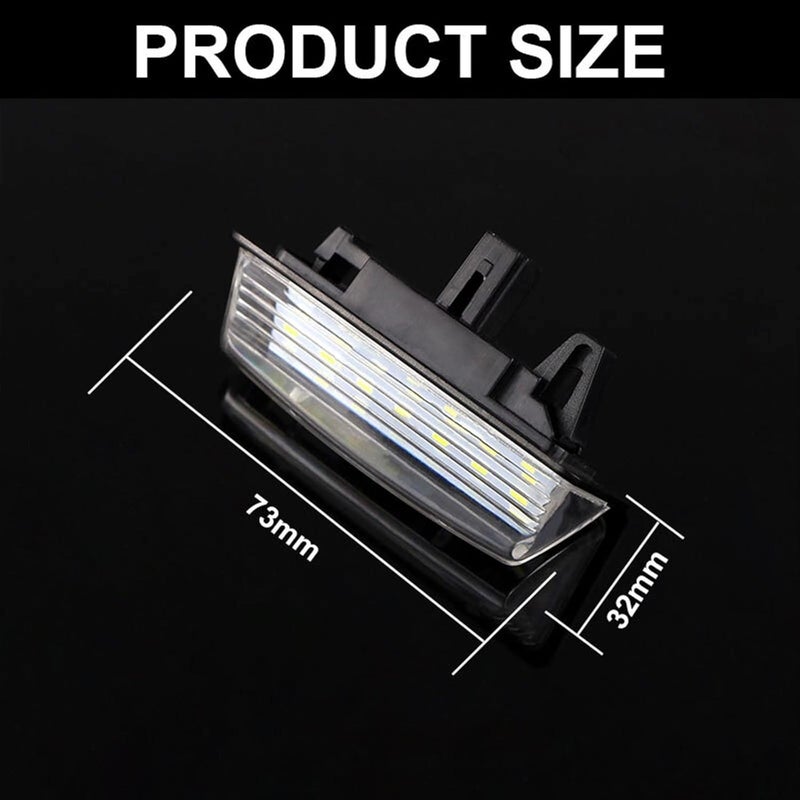 DEMULAX 2pcs 12V SMD Car License Plate Light - Image 2