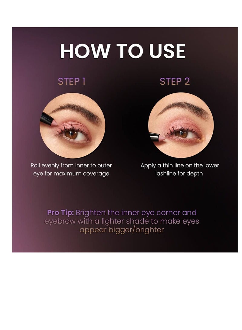 LAKME Eyeshadow Stick, Blue Orchid, 1.4g - Image 3