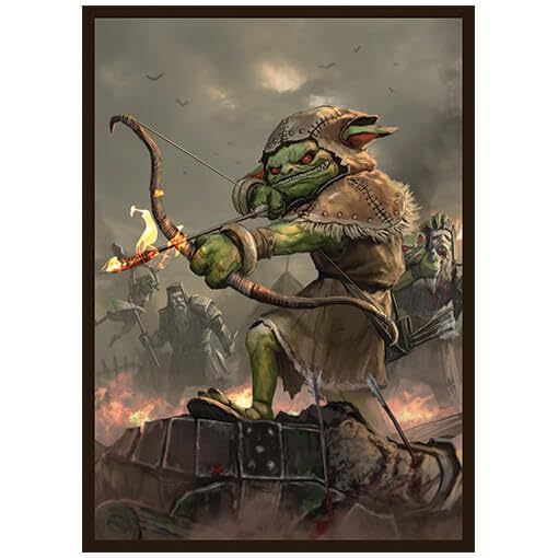 Fantasy North - Skryn - Ruthless Skirmisher - 100 Textured Matte TCG Card Sleeves - Fits Magic MTG Commander Pokemon and Other Card Games - Playing Card Sleeves - Image 1