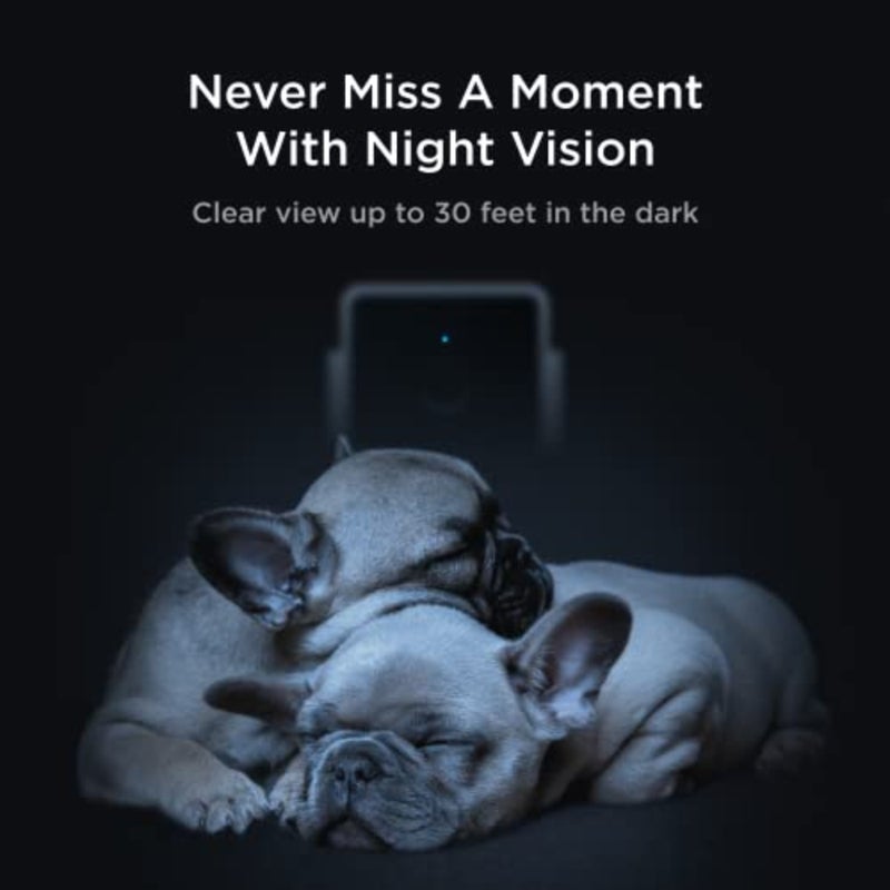 Pet Monitoring Camera with 1080p HD Video, Night Vision, 2 Way Audio, Magnet Mounting - Image 5