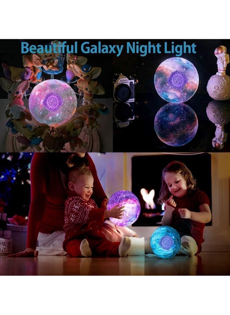 BORTONY Quran Speaker, Portable Quran Speaker LED Night Light, Colorful Moon Lamp Quran Speaker, Remote Control Muslim 3D Starry Moon Light Quran Speaker QB-512 - Image 5