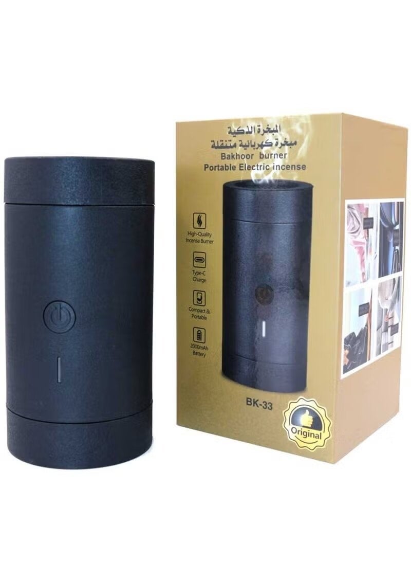 ELTRAZONE Electronic Medkhan Auto ShutOff Bakhoor Burner – Portable Rechargeable USB Incense & Oud Burner for Home, Car & Office, Aromatherapy Diffuser, Fragrance, Ramadan Gift, Decor - Image 2