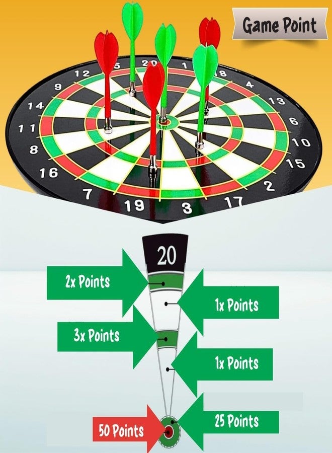Cojuz Dart Board Game for Kids with 4 Darts. Indoor and Outdoor Game for Boys and Girls. Birthday Gift Return Gift for Kids - Image 2