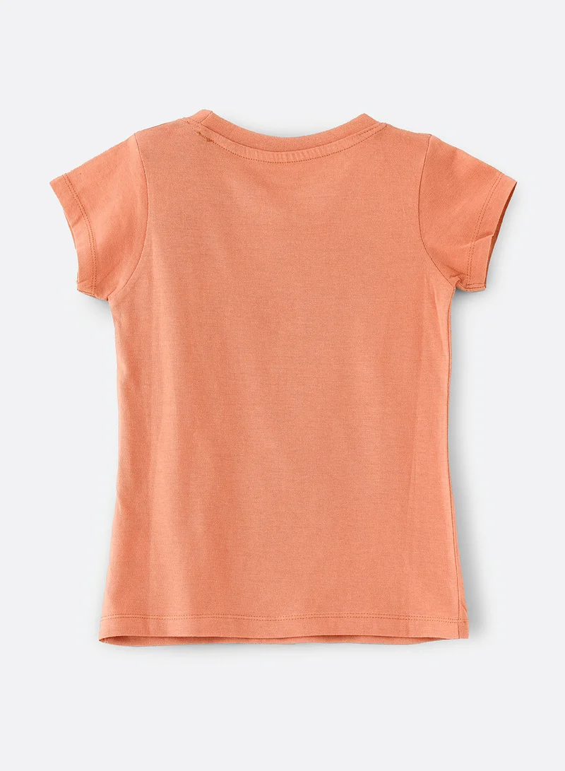 Jelliene Basic round neck graphic t-shirt