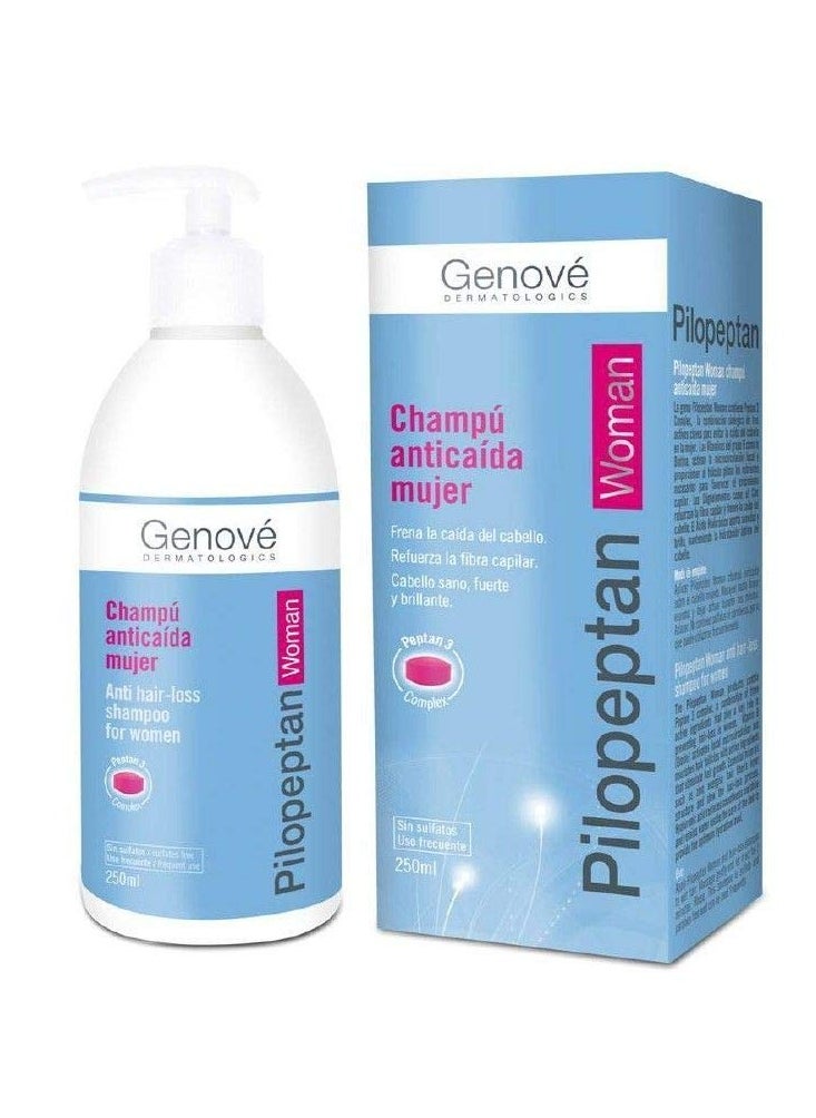 Genove GENOVÉ Pilopeptan for Women 250ml - Hair Care - Daily Use - Hair Regrowth Treatment - Anti-Hair Loss Shampoo - Rich In Nutrients - Active And Natural Ingredients  - Image 1