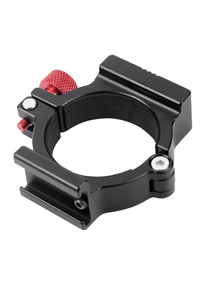 NIBEMINENT Extension Bracket Adapter Ring Clamp With Screw Holes Black  - Image 1