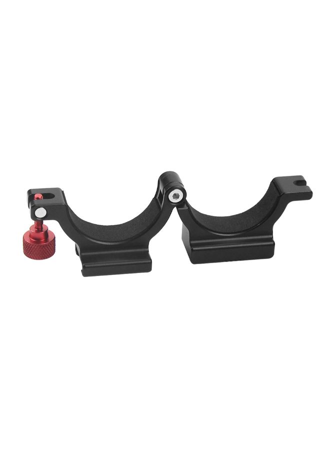NIBEMINENT Extension Bracket Adapter Ring Clamp With Screw Holes Black  - Image 2