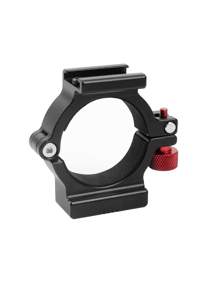 NIBEMINENT Extension Bracket Adapter Ring Clamp With Screw Holes Black  - Image 4