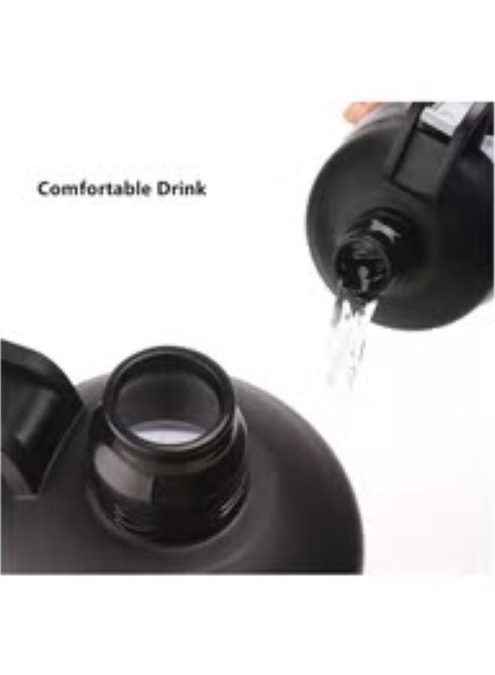 Outdoor Large Capacity Water Bottle Black 2000ml - Image 4
