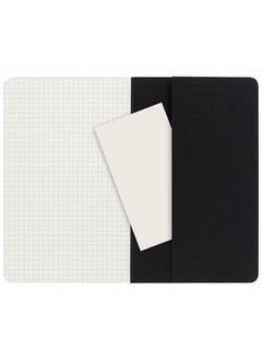 MOLESKINE 3-Piece Large Cahier Journal Notebooks Square Lined 13x21cm Size Black  - Image 5