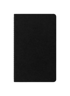MOLESKINE 3-Piece Large Cahier Journal Notebooks Square Lined 13x21cm Size Black  - Image 3