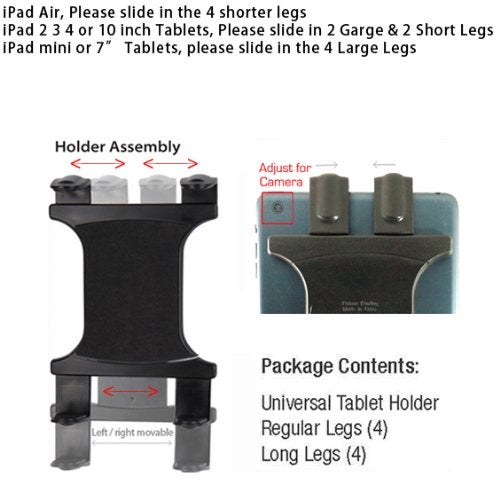 ChargerCity ChargerCity Vibration Free 360° Adjust Tripod Mount 1/4-20 Adapter, HDX-Lock Holder for Apple iPad Pro iPad Air Mini Galaxy Tab Surface 7-12-Inch Tablets (Fits All Case)  - Image 3