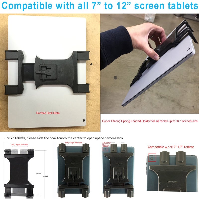 ChargerCity ChargerCity Vibration Free 360° Adjust Tripod Mount 1/4-20 Adapter, HDX-Lock Holder for Apple iPad Pro iPad Air Mini Galaxy Tab Surface 7-12-Inch Tablets (Fits All Case)  - Image 5