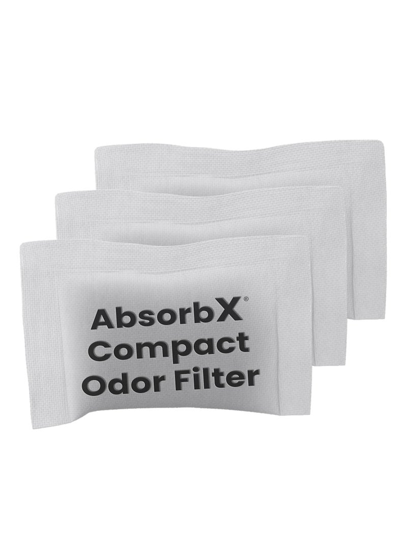 iTouchless iTouchless 3Pack Compact AbsorbX Odor Trash Can Filters 