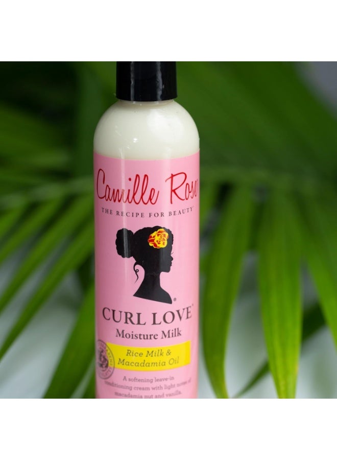 Camille Rose حليب ترطيب كيرل لوف، حليب الأرز وزيت المكاديميا، 8 أونصات (240 مل) - Image 4