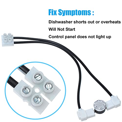 Ketofa Dishwasher Fuse Replacement for Whirlpool W10195528 AP5645909 PS2360984 W10402110 - Image 2