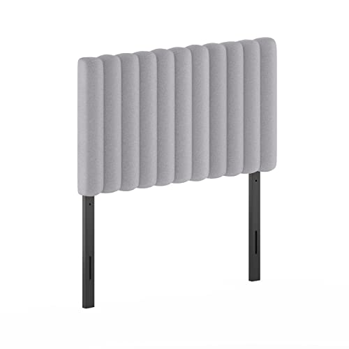 Furinno Roanne Upholstered Tufted Headboard Twin Glacier