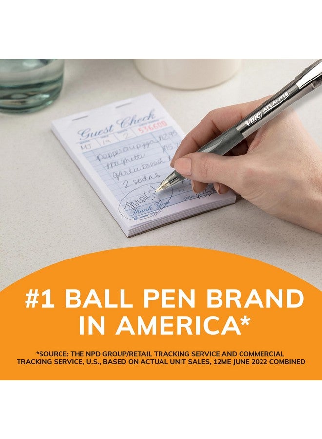 بيك أقلام حبر جاف قابلة للسحب من بيك غلايد، سوداء اللون، متوسطة الرأس (1.0 مم)، عبوة من 12 قلمًا، كتابة فائقة النعومة - Image 5