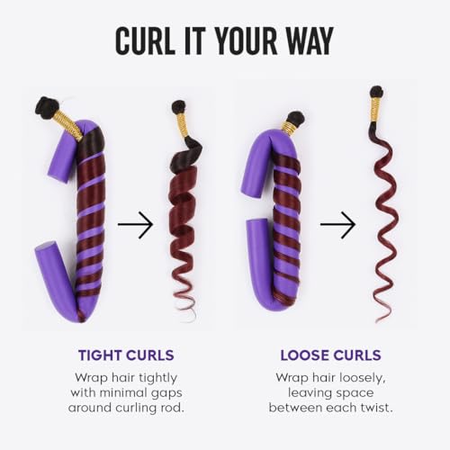Gleva Heatless Flexible Foam Curling Rods, No Heat Curlers for Long or Short Hair For Overnight Sleep & Home Styling,Soft Twist Hair Rollers For Women & Girls (Pack of 10) - Image 3