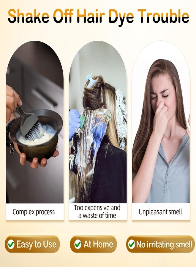 MEIDU Black Hair Dye Shampoo 3 in 1,Cover Gray Hairs,Herbal Ingredients,Contains Ginseng Extract,Natural Hair Coloring - Image 4